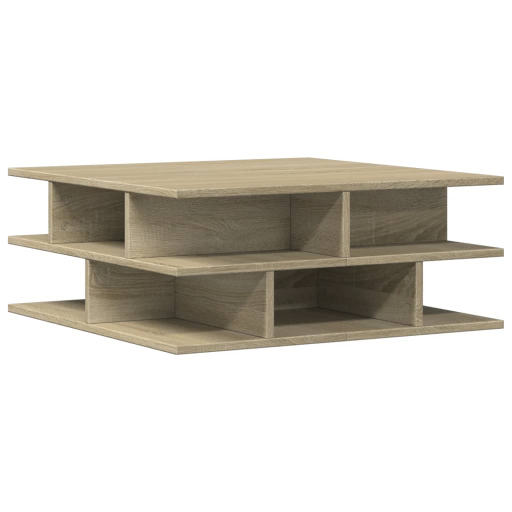 Table basse chêne sonoma 70x70x29 cm bois d'ingénierie - XIOS