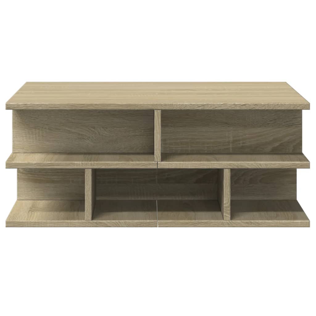 Table basse chêne sonoma 70x70x29 cm bois d'ingénierie - XIOS