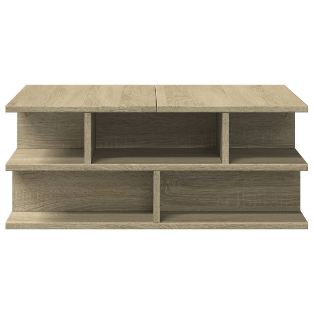Table basse chêne sonoma 70x70x29 cm bois d'ingénierie - XIOS