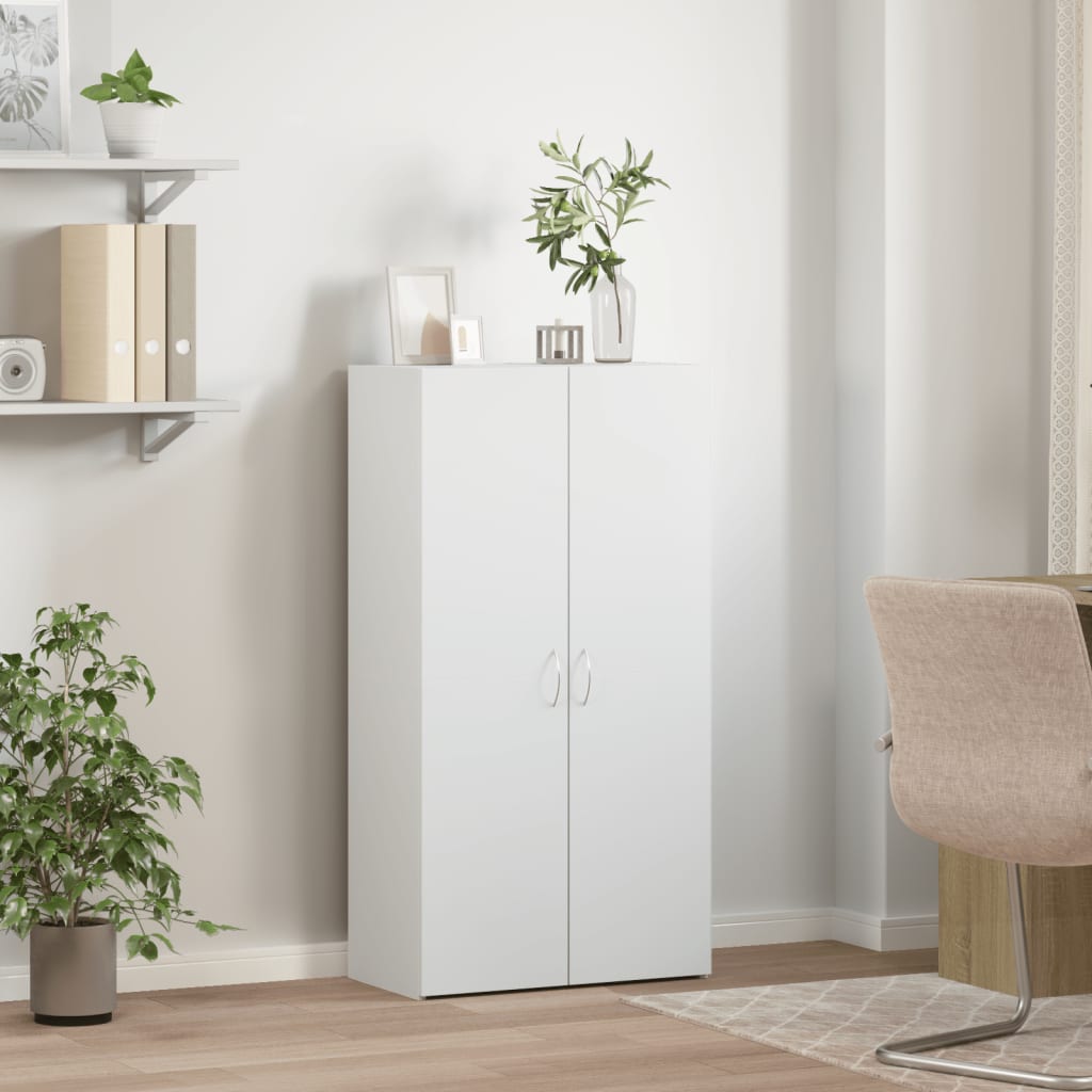 Armoire de classement blanc 60x32x115 cm bois d'ingénierie - XIOS