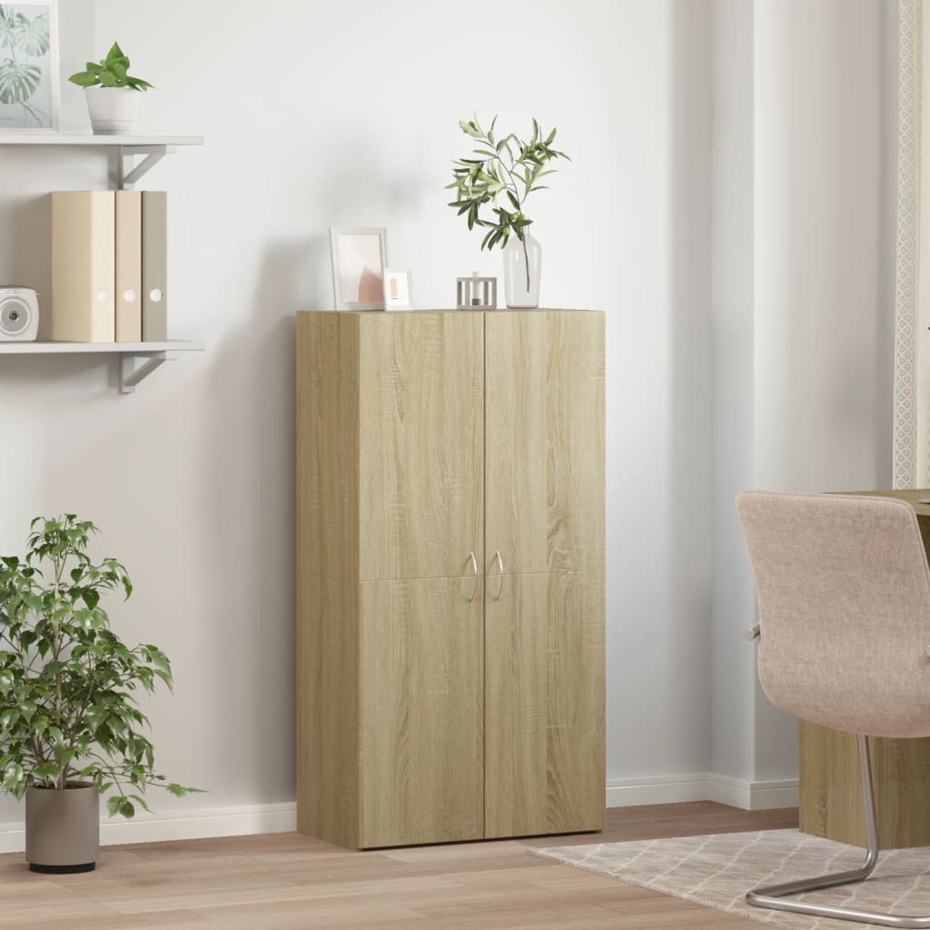 Armoire de classement chêne sonoma 60x32x115 cm bois ingénierie - XIOS