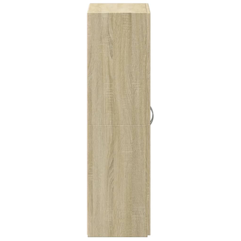 Armoire de classement chêne sonoma 60x32x115 cm bois ingénierie - XIOS
