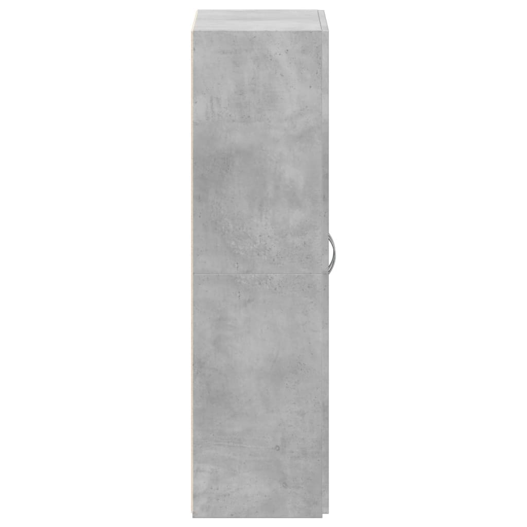Armoire de classement gris béton 60x32x115 cm bois d'ingénierie Classeur à tiroirs vidaXL