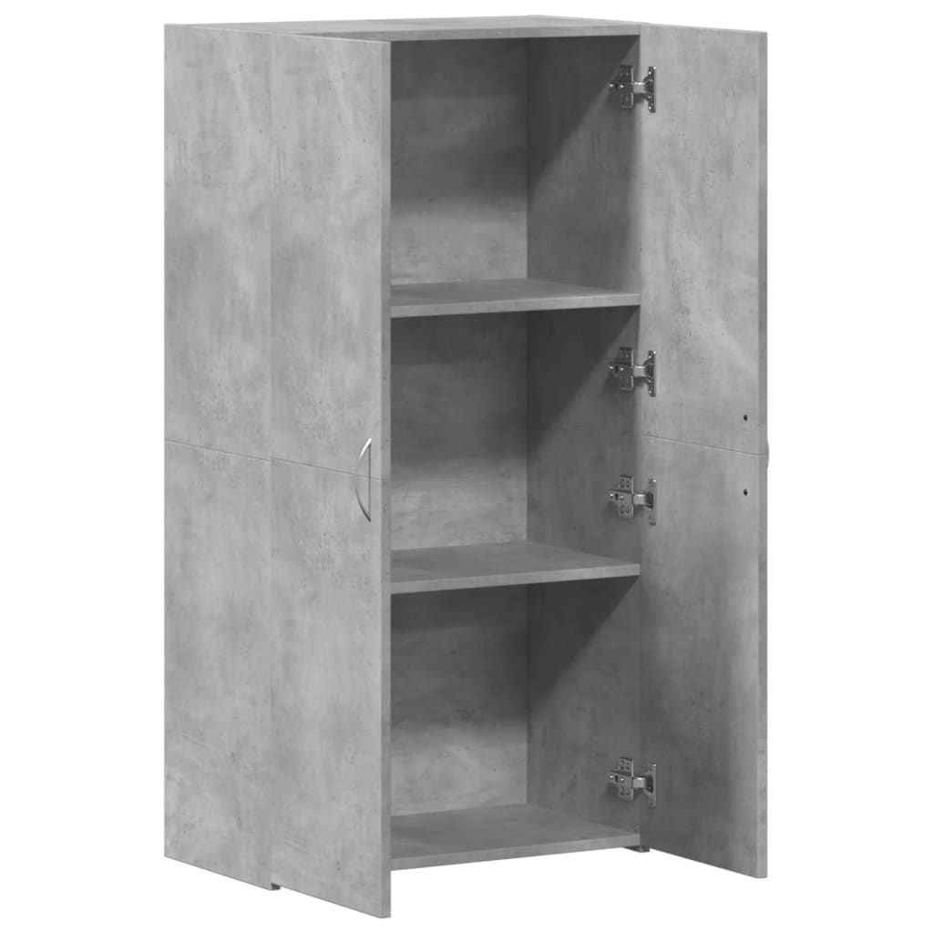 Armoire de classement gris béton 60x32x115 cm bois d'ingénierie Classeur à tiroirs vidaXL