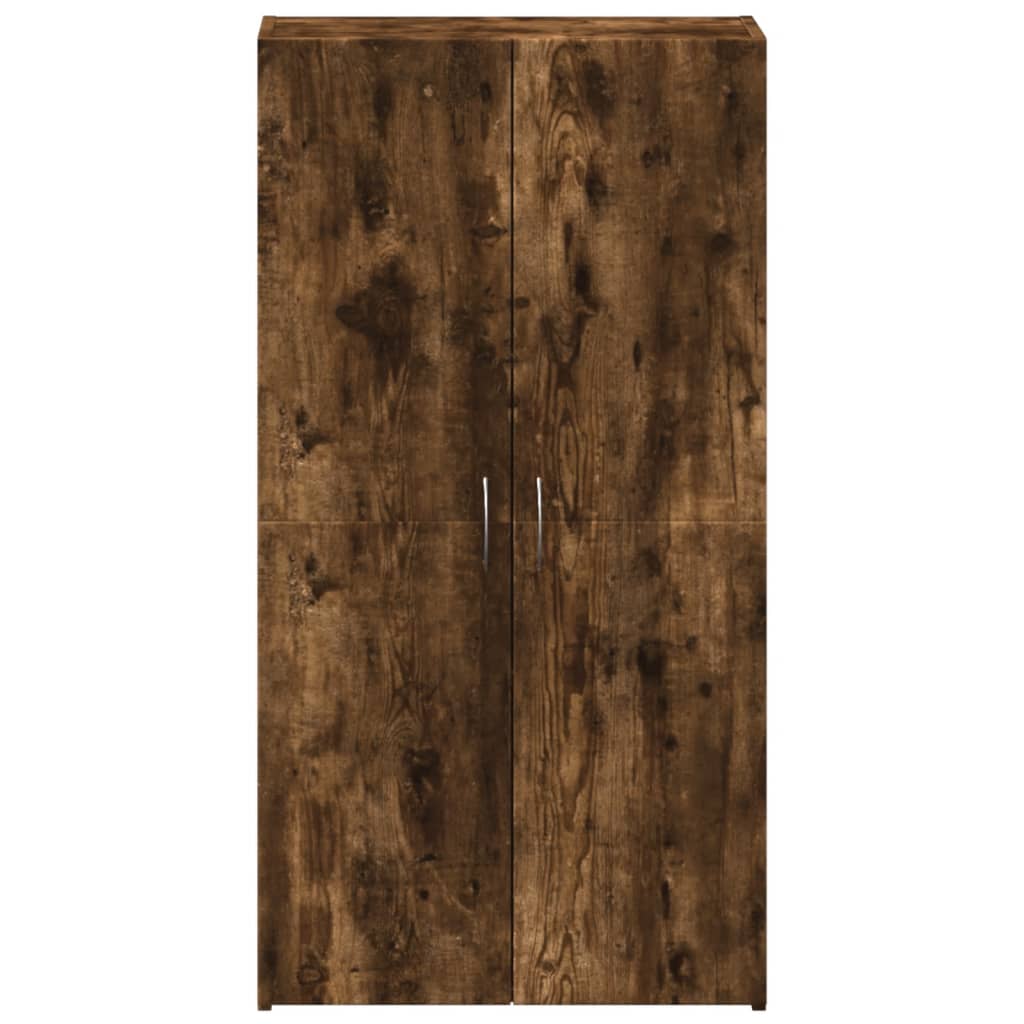 Armoire de classement chêne fumé 60x32x115 cm bois d'ingénierie Classeur à tiroirs vidaXL