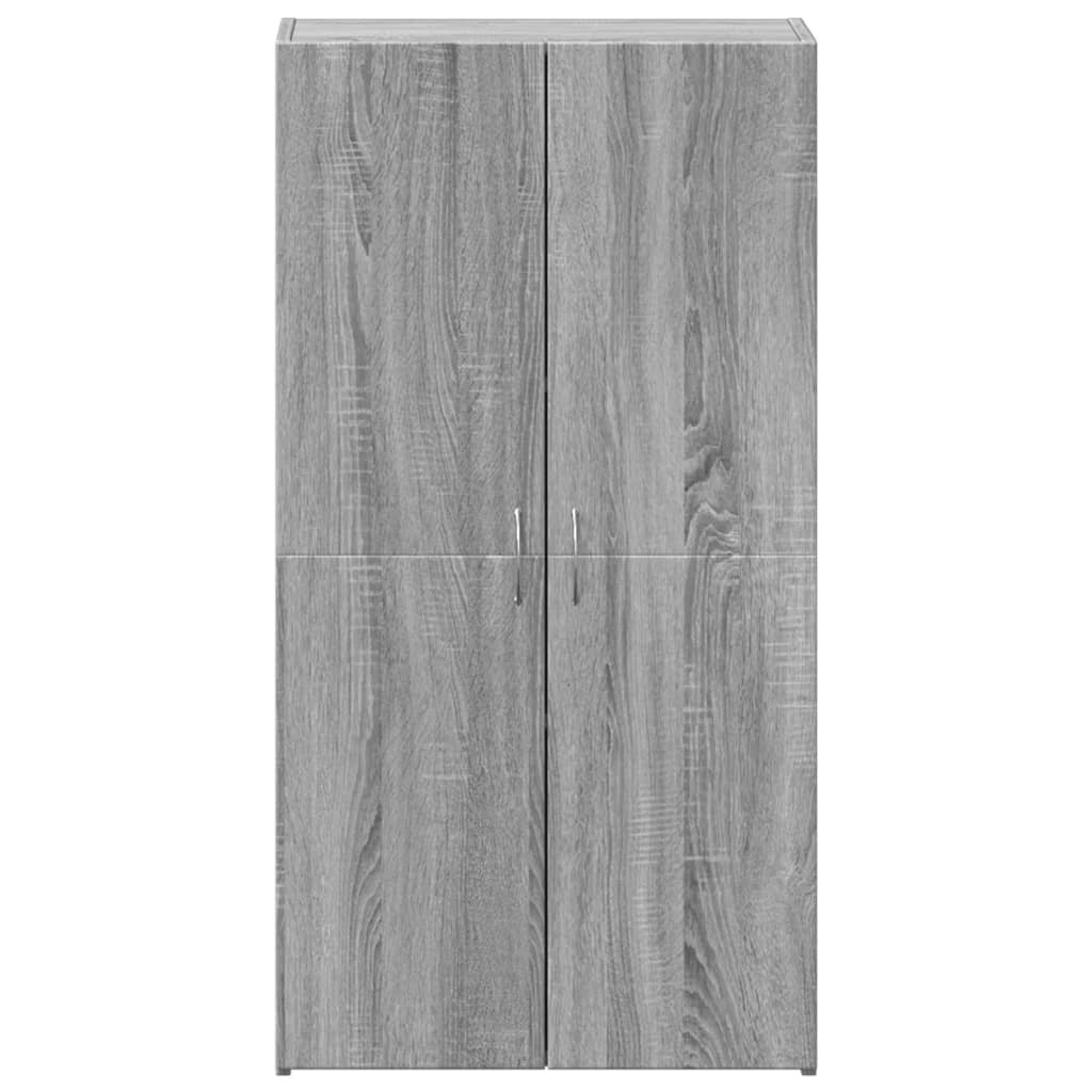Armoire de classement sonoma gris 60x32x115cm bois d'ingénierie - XIOS