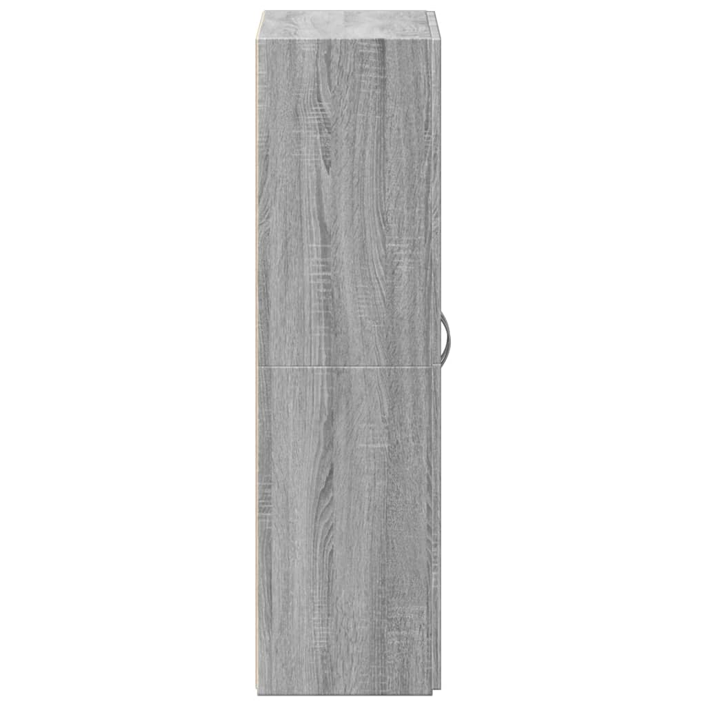 Armoire de classement sonoma gris 60x32x115cm bois d'ingénierie - XIOS