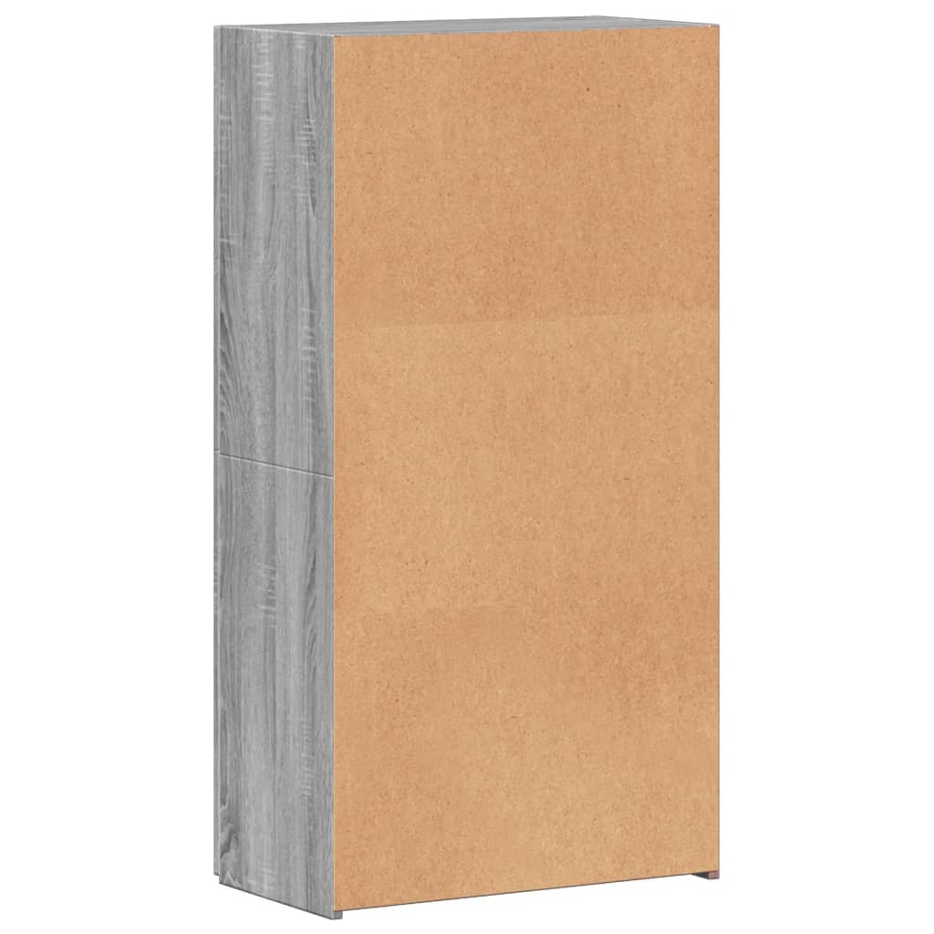 Armoire de classement sonoma gris 60x32x115cm bois d'ingénierie - XIOS
