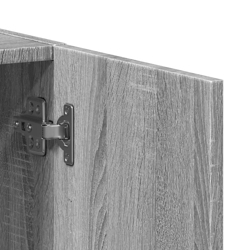 Armoire de classement sonoma gris 60x32x115cm bois d'ingénierie - XIOS