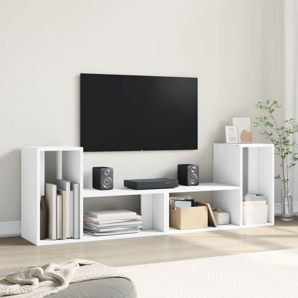 Meubles TV 2 pcs blanc 75x30x50 cm bois d'ingénierie Meubles TV vidaXL   