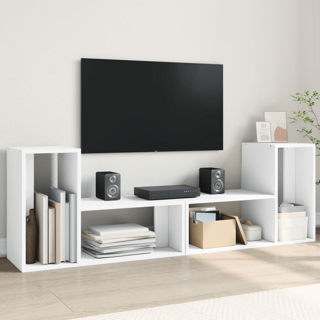 Meubles TV 2 pcs blanc 75x30x50 cm bois d'ingénierie Meubles TV vidaXL   