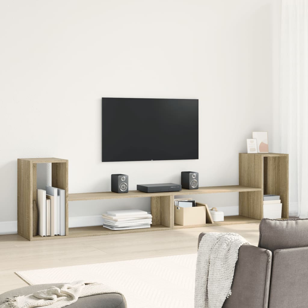 Meubles TV 2 pcs chêne sonoma 100x30x50 cm bois d'ingénierie - XIOS