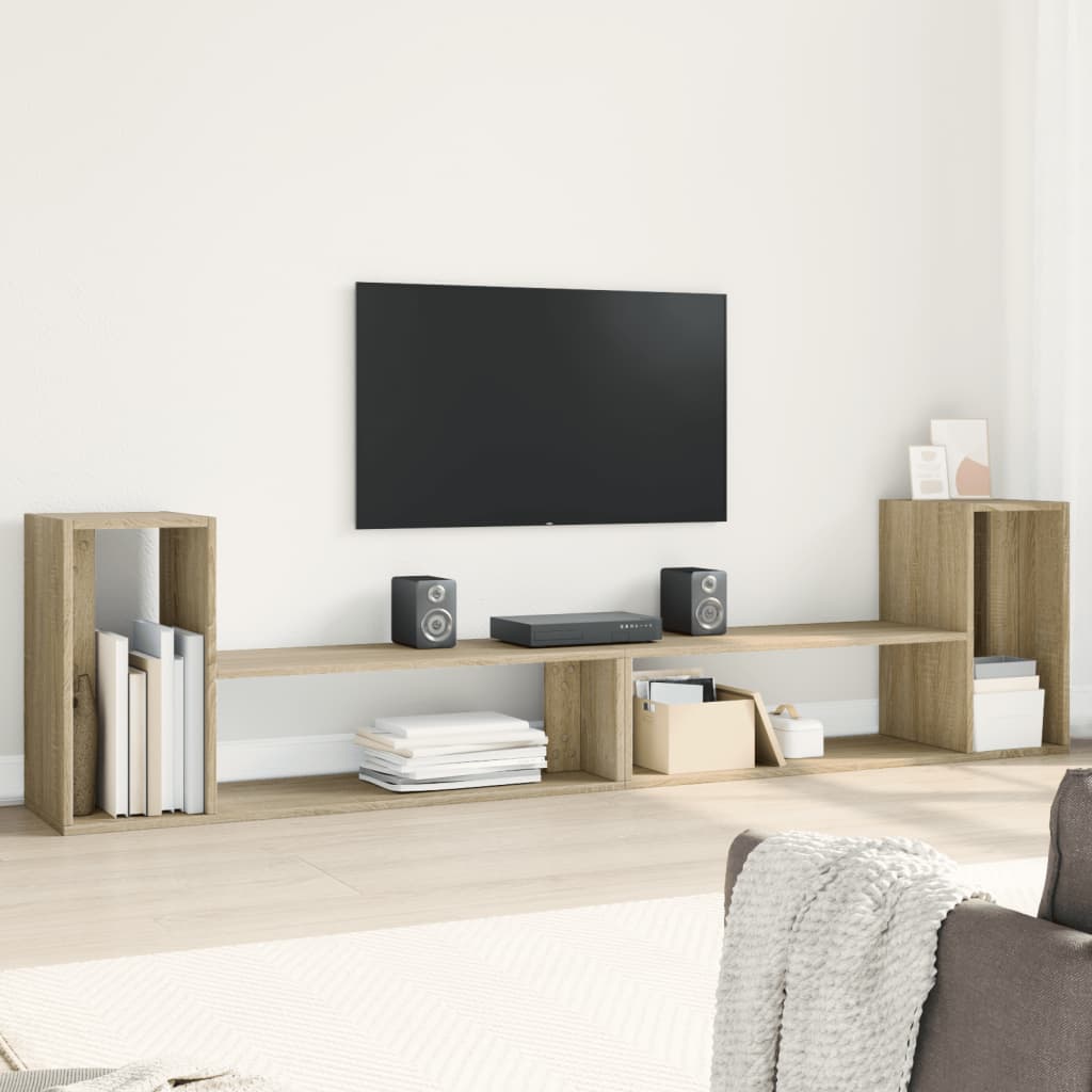 Meubles TV 2 pcs chêne sonoma 100x30x50 cm bois d'ingénierie - XIOS