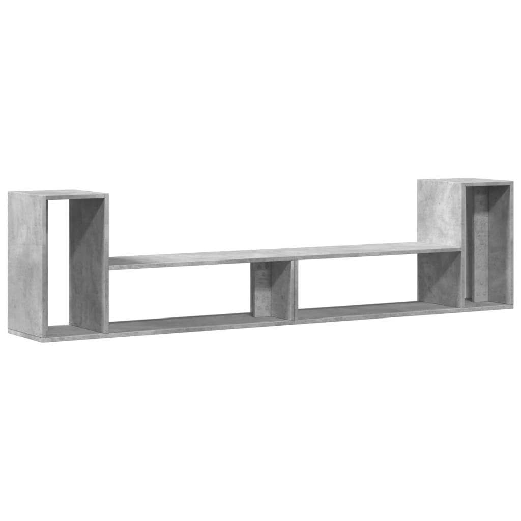 Meubles TV 2 pcs gris béton 100x30x50 cm bois d'ingénierie - XIOS