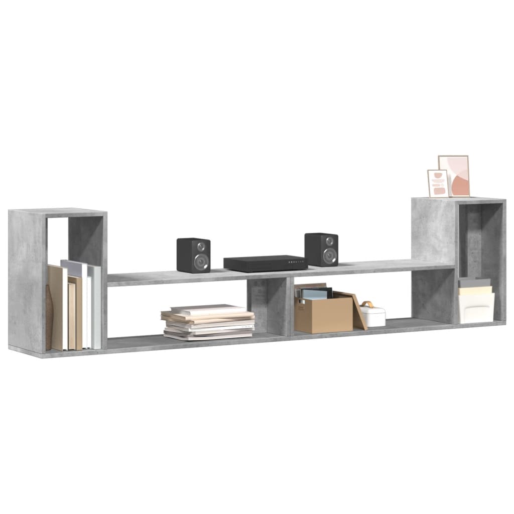 Meubles TV 2 pcs gris béton 100x30x50 cm bois d'ingénierie - XIOS