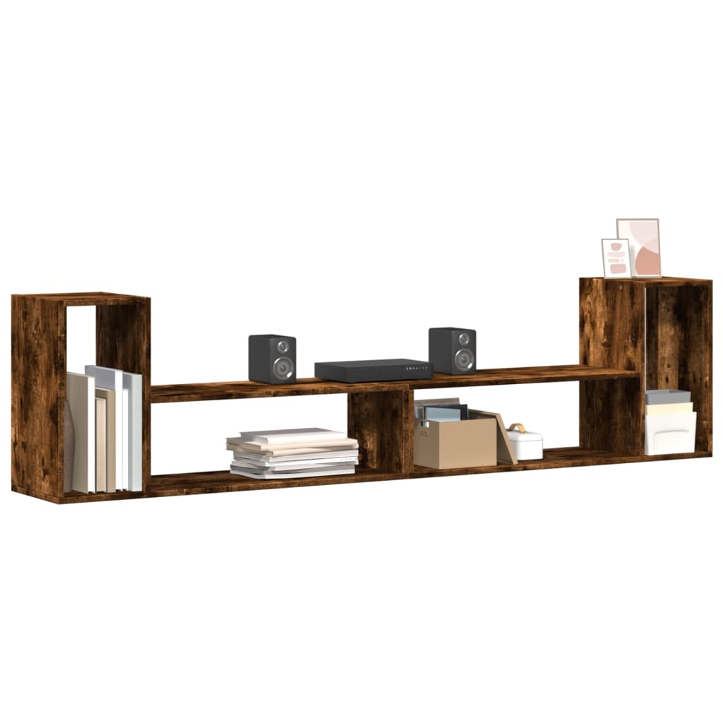 Meubles TV 2 pcs chêne fumé 100x30x50 cm bois d'ingénierie - XIOS