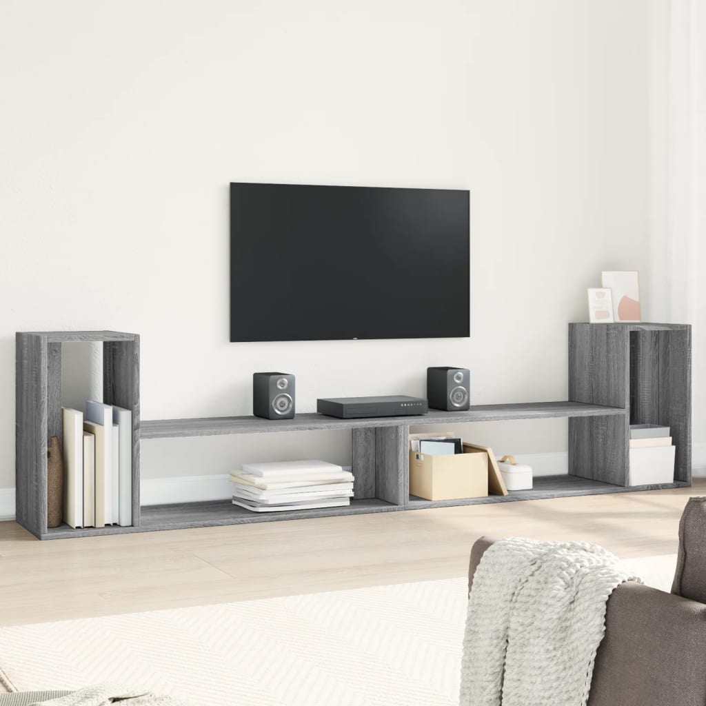 Meubles TV 2 pcs sonoma gris 100x30x50 cm bois d'ingénierie - XIOS
