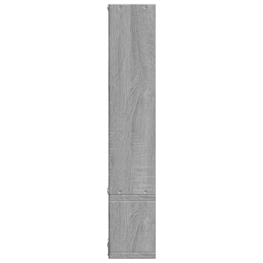 Étagère murale sonoma gris 96x12x64 cm bois d'ingénierie Étagères murales & corniches vidaXL