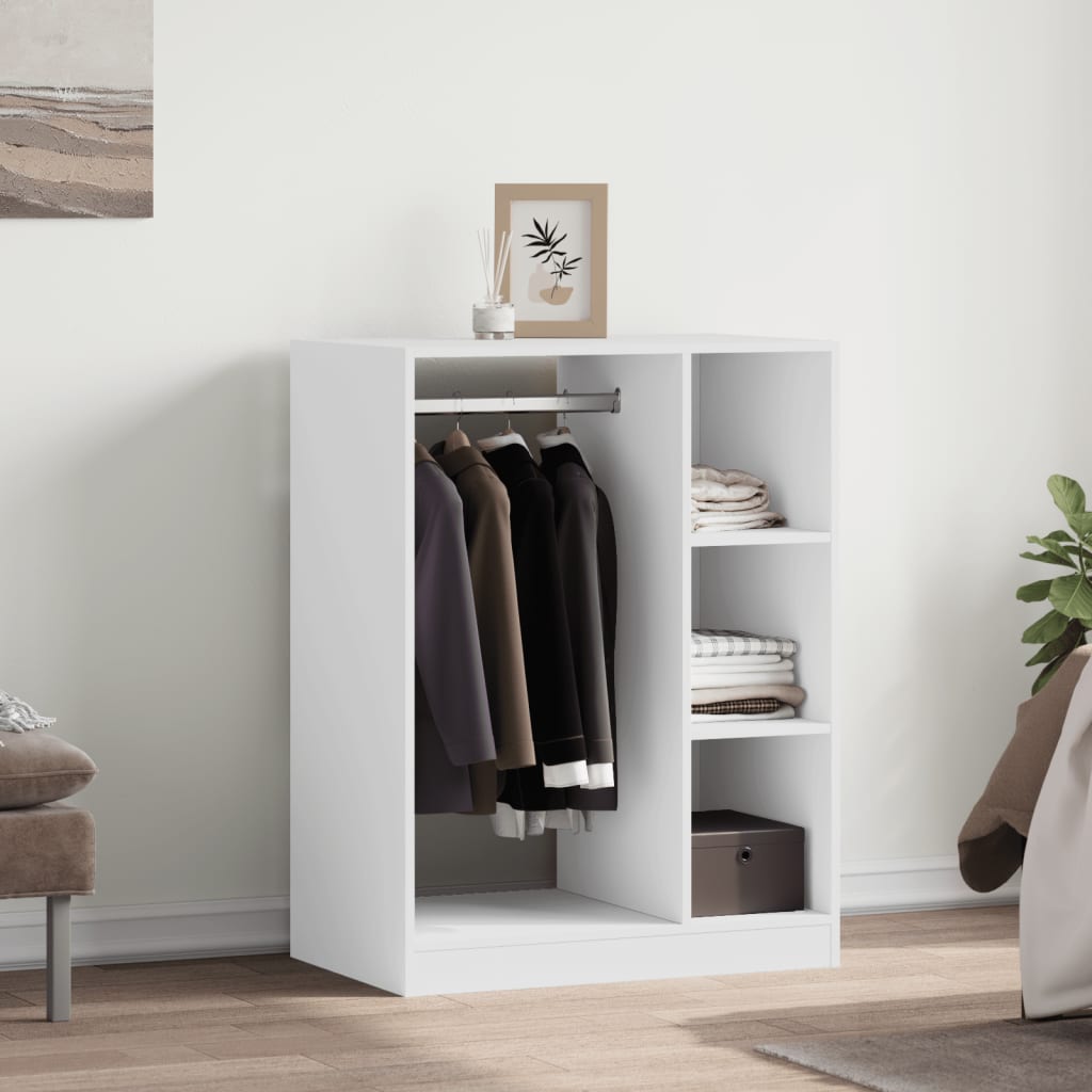 Garde-robe blanc 77x48x102 cm bois d'ingénierie - XIOS