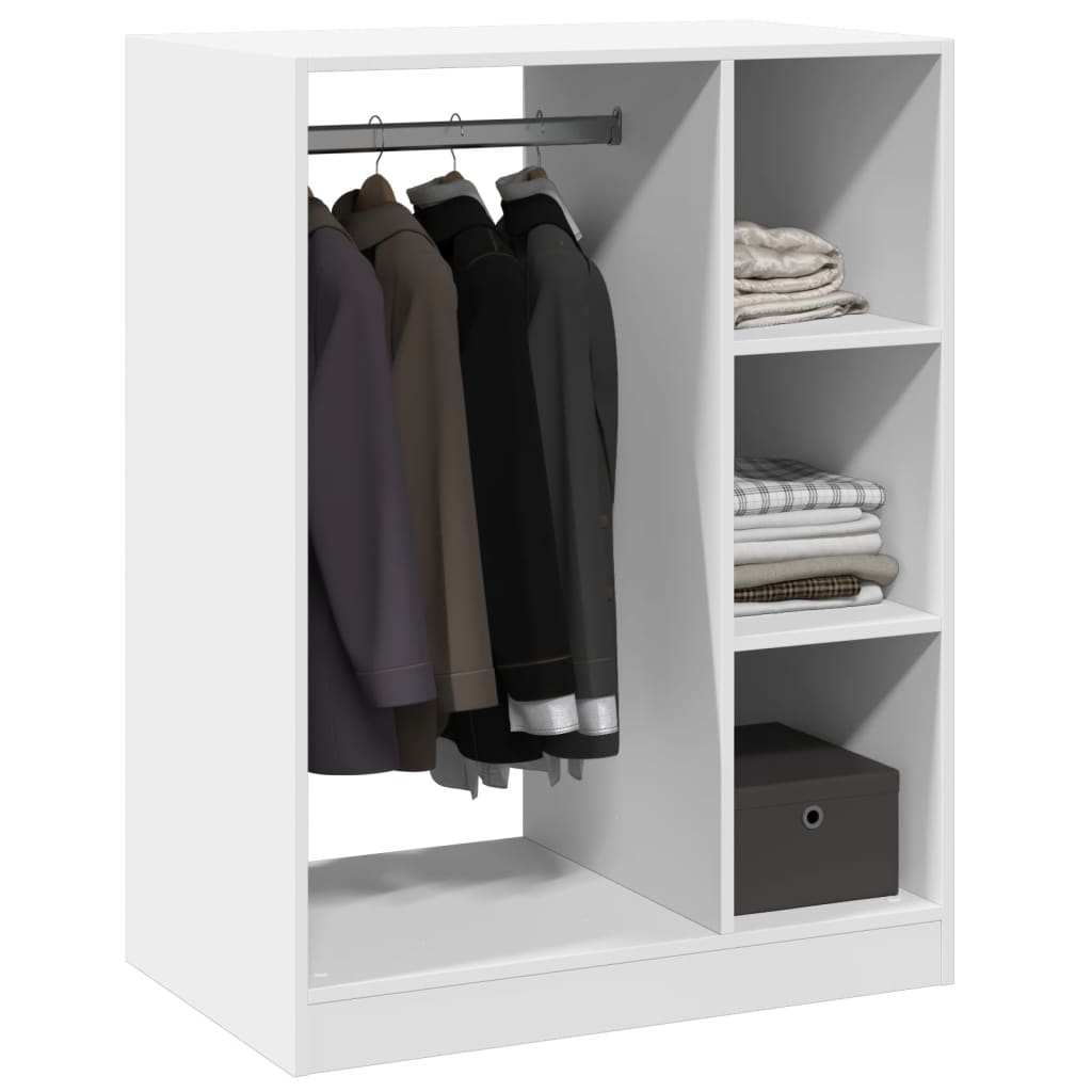 Garde-robe blanc 77x48x102 cm bois d'ingénierie - XIOS