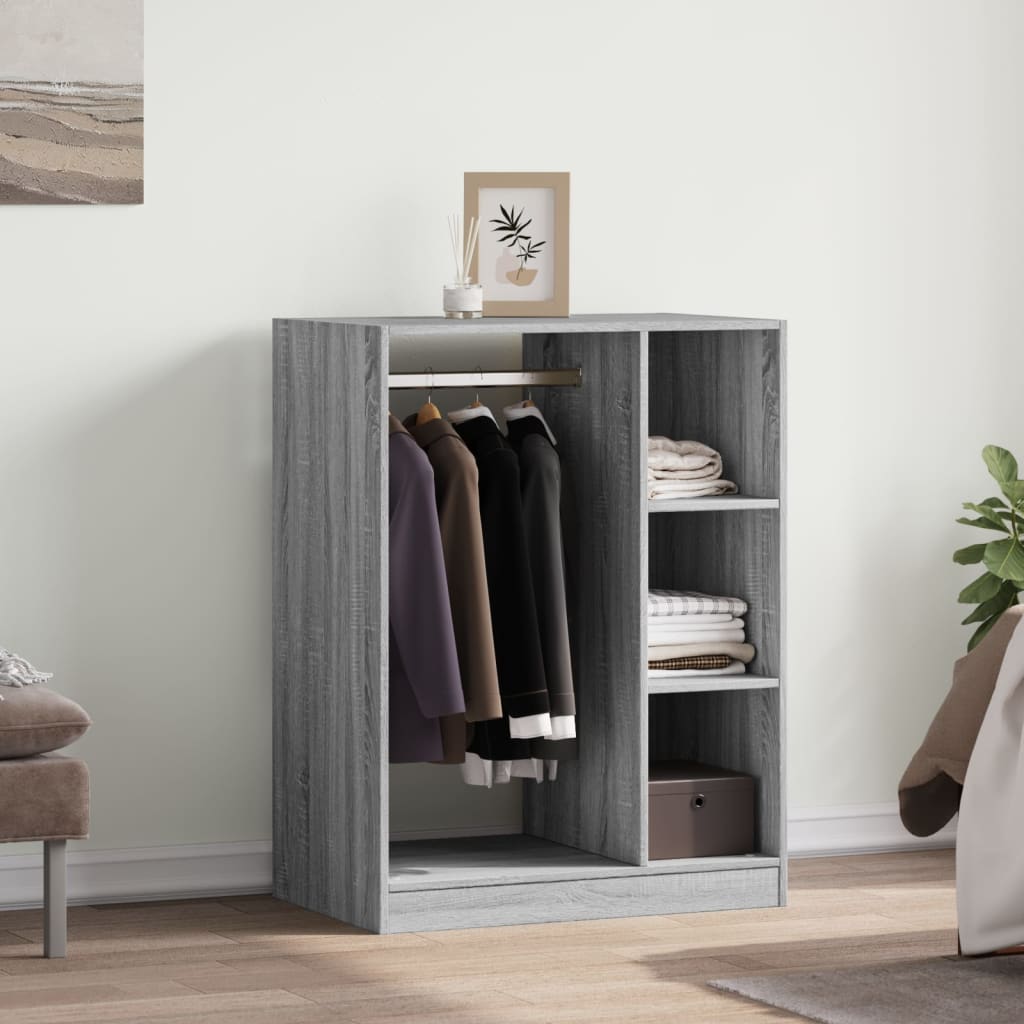Garde-robe sonoma gris 77x48x102 cm bois d'ingénierie - XIOS