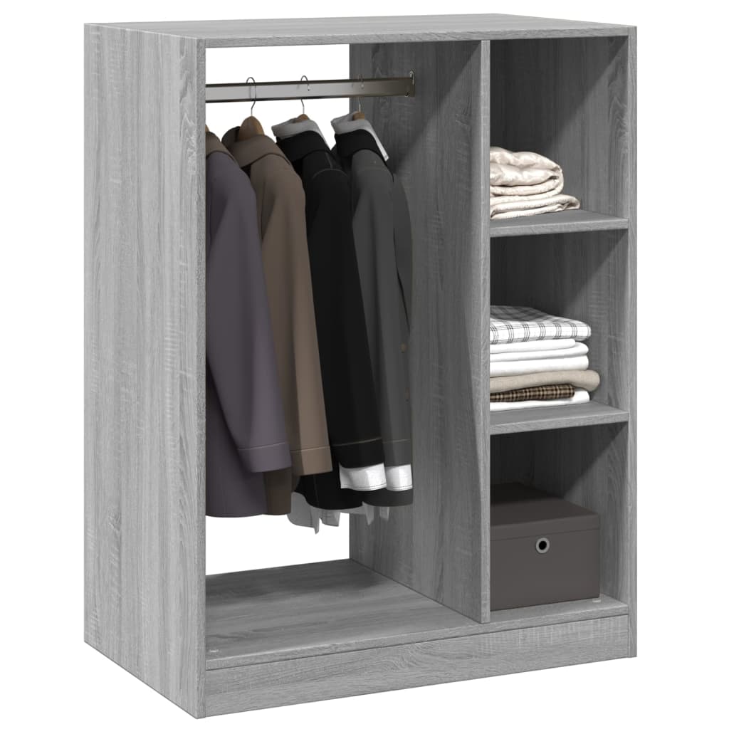 Garde-robe sonoma gris 77x48x102 cm bois d'ingénierie - XIOS