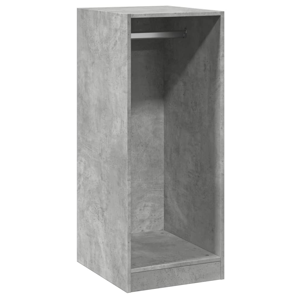Garde-robe gris béton 48x41x102 cm bois d'ingénierie - XIOS