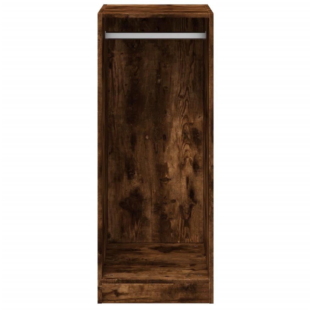 Garde-robe chêne fumé 48x41x102 cm bois d'ingénierie - XIOS