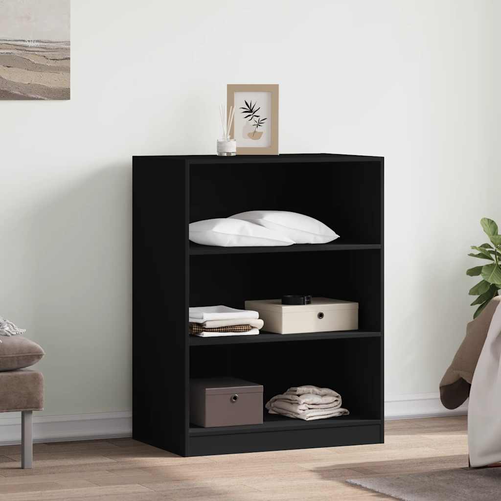 Garde-robe noir 77x48x102 cm bois d'ingénierie