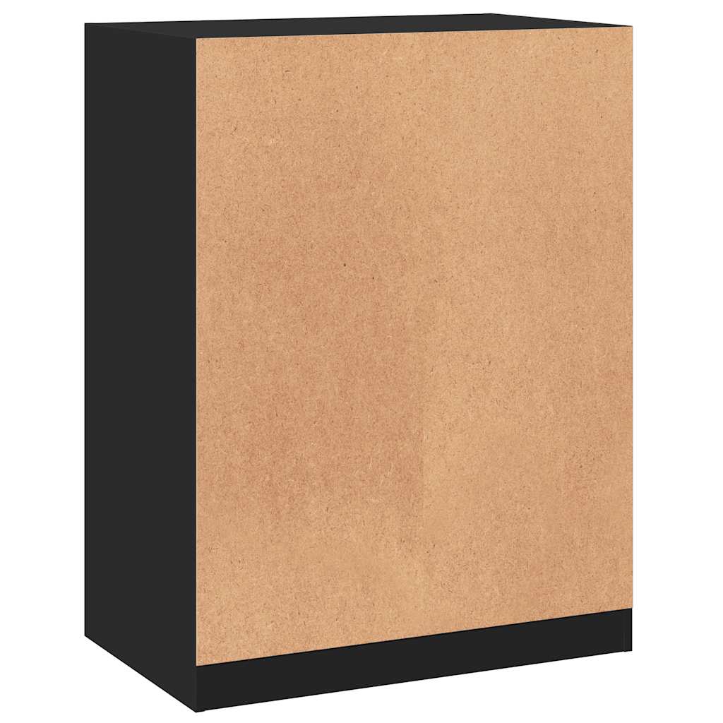 Garde-robe noir 77x48x102 cm bois d'ingénierie