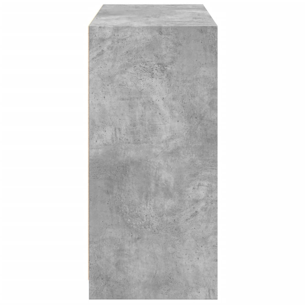 Garde-robe gris béton 77x48x102 cm bois d'ingénierie - XIOS