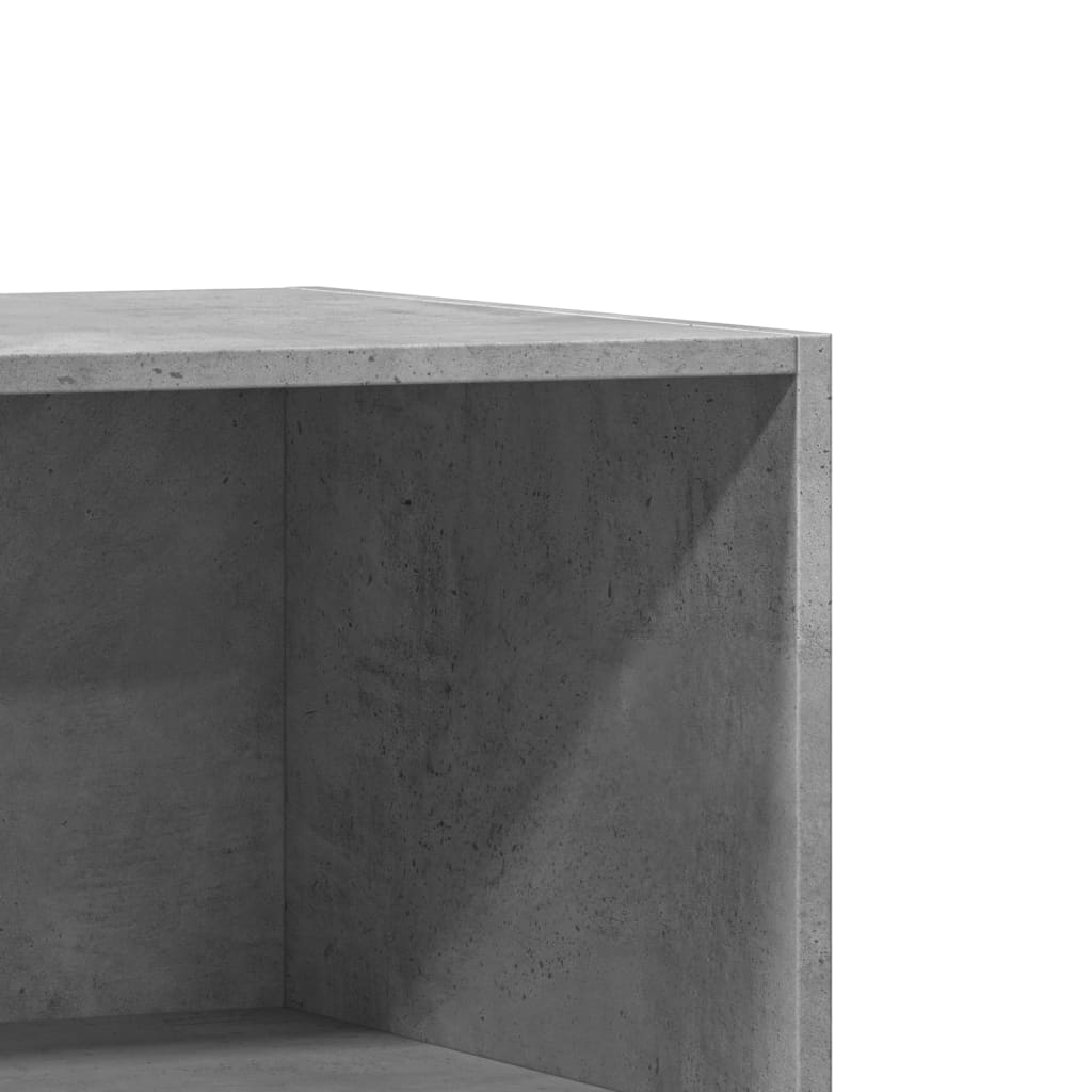 Garde-robe gris béton 77x48x102 cm bois d'ingénierie - XIOS