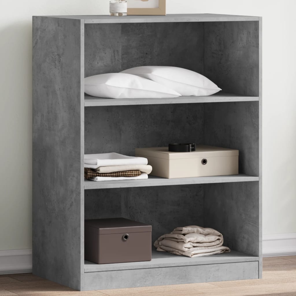 Garde-robe gris béton 77x48x102 cm bois d'ingénierie - XIOS