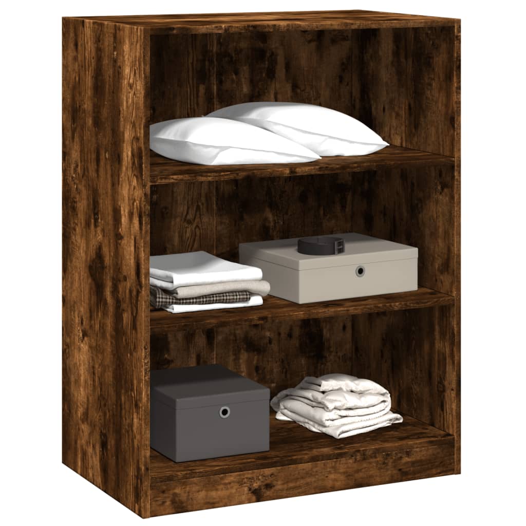Garde-robe chêne fumé 77x48x102 cm bois d'ingénierie - XIOS