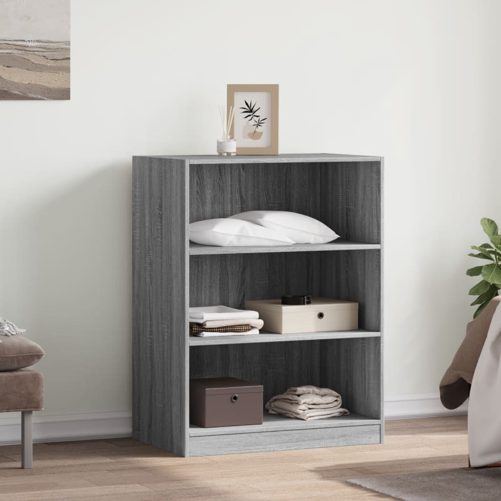 Garde-robe sonoma gris 77x48x102 cm bois d'ingénierie - XIOS
