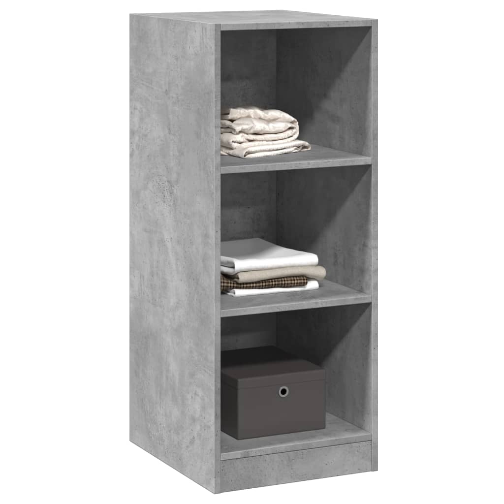 Garde-robe gris béton 48x41x102 cm bois d'ingénierie - XIOS