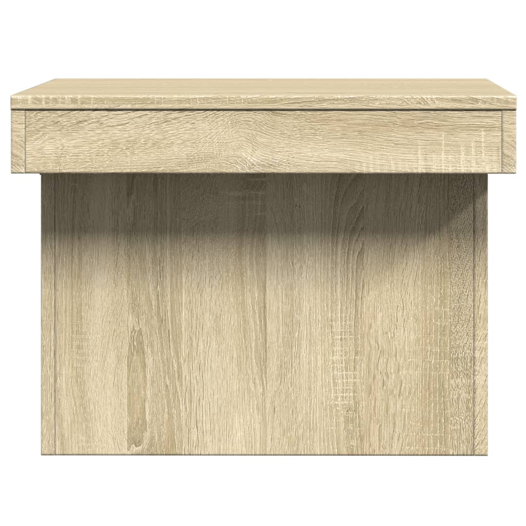 Table basse chêne sonoma 80x55x40 cm bois d'ingénierie - XIOS