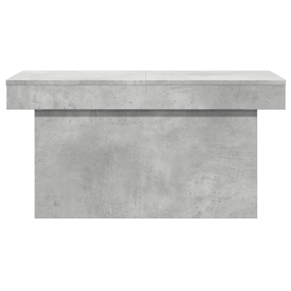 Table basse gris béton 80x55x40 cm bois d'ingénierie XIOS