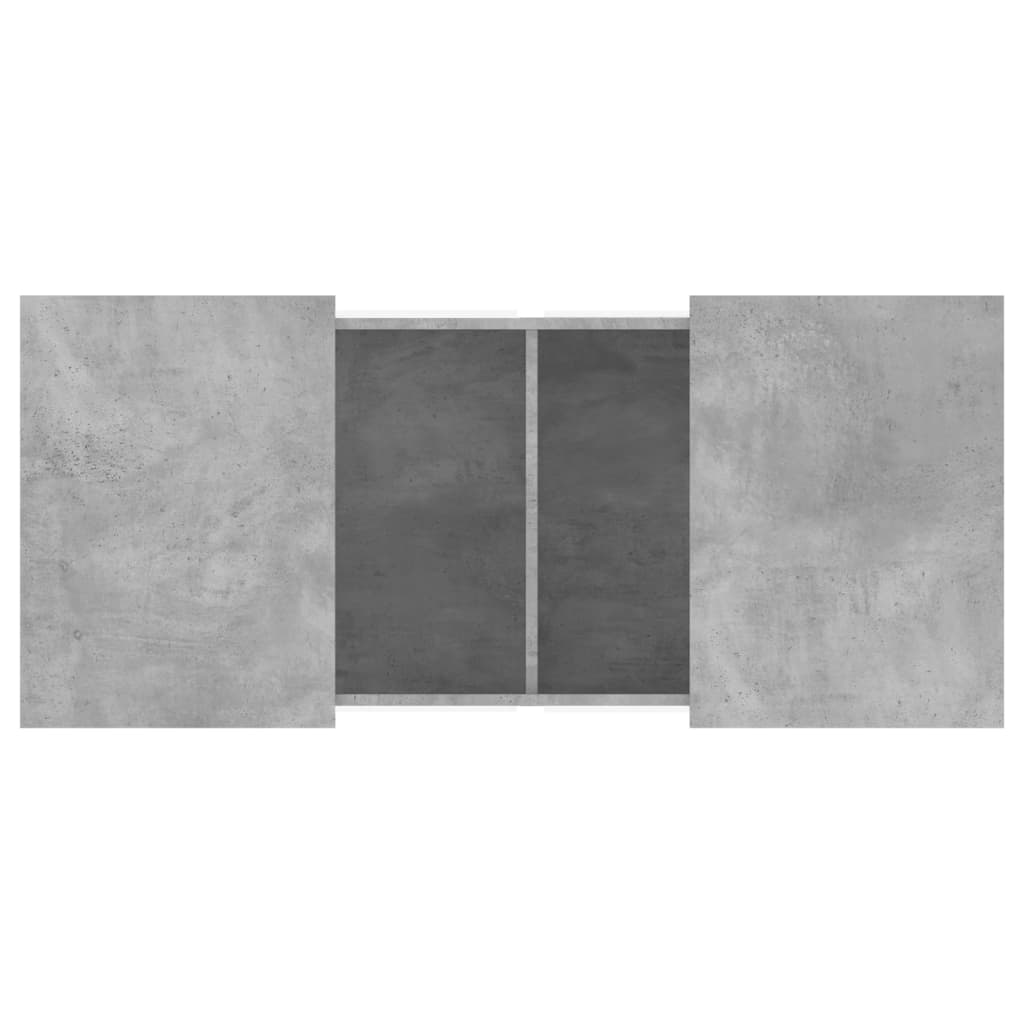 Table basse gris béton 80x55x40 cm bois d'ingénierie XIOS
