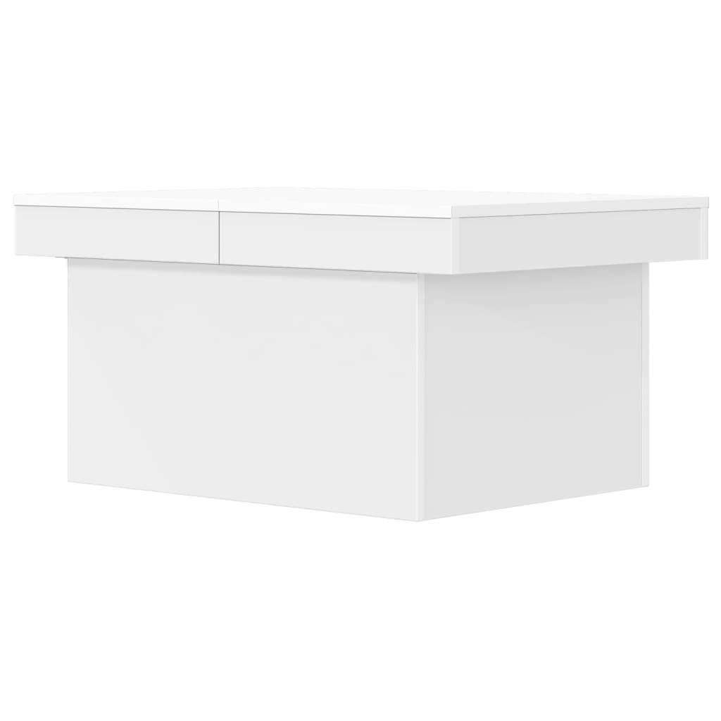 Table basse blanc 100x55x40 cm bois d'ingénierie - XIOS