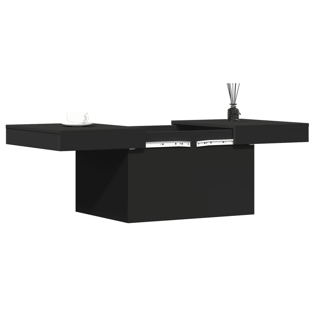 Table basse noir 100x55x40 cm bois d'ingénierie - XIOS