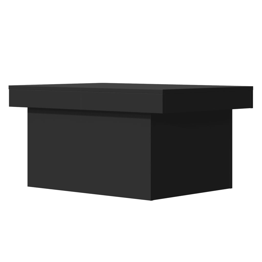 Table basse noir 100x55x40 cm bois d'ingénierie - XIOS