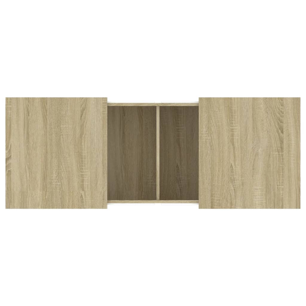 Table basse chêne sonoma 100x55x40 cm bois d'ingénierie - XIOS