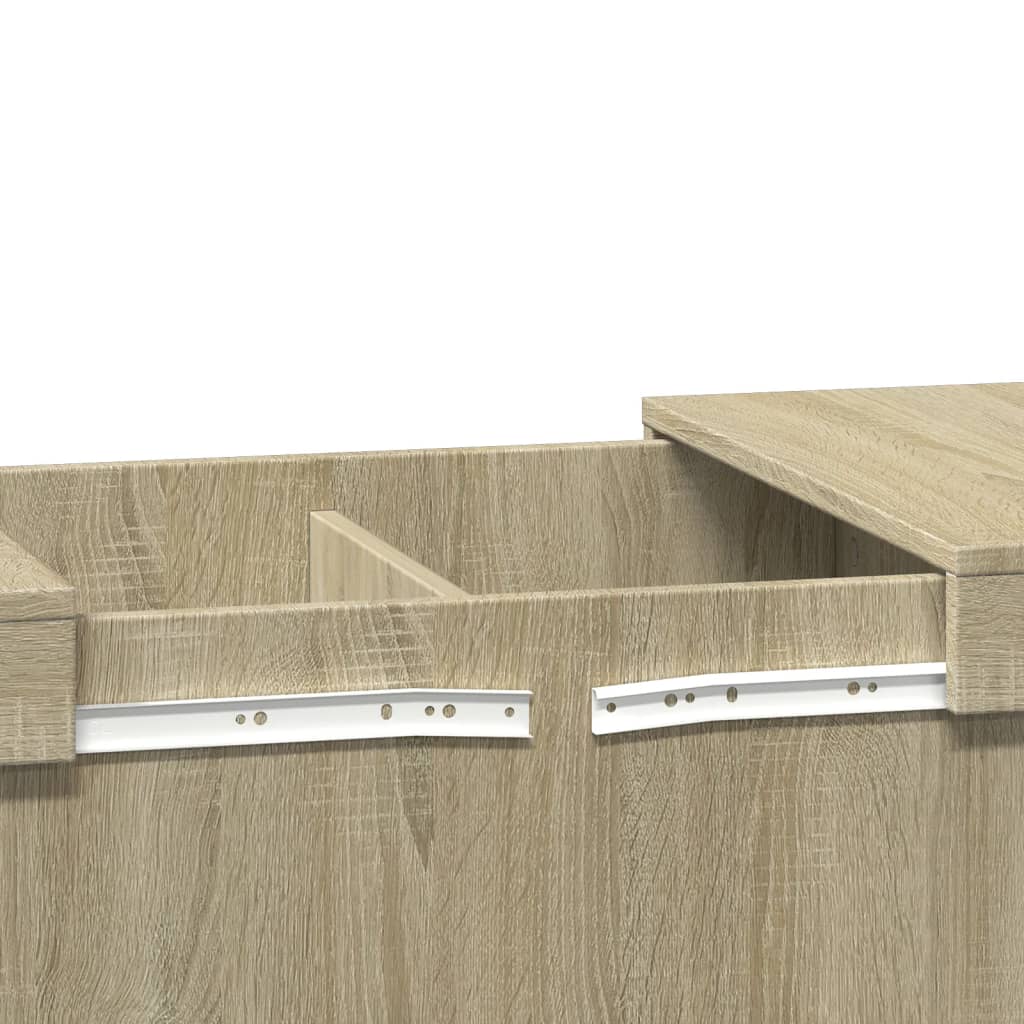 Table basse chêne sonoma 100x55x40 cm bois d'ingénierie - XIOS
