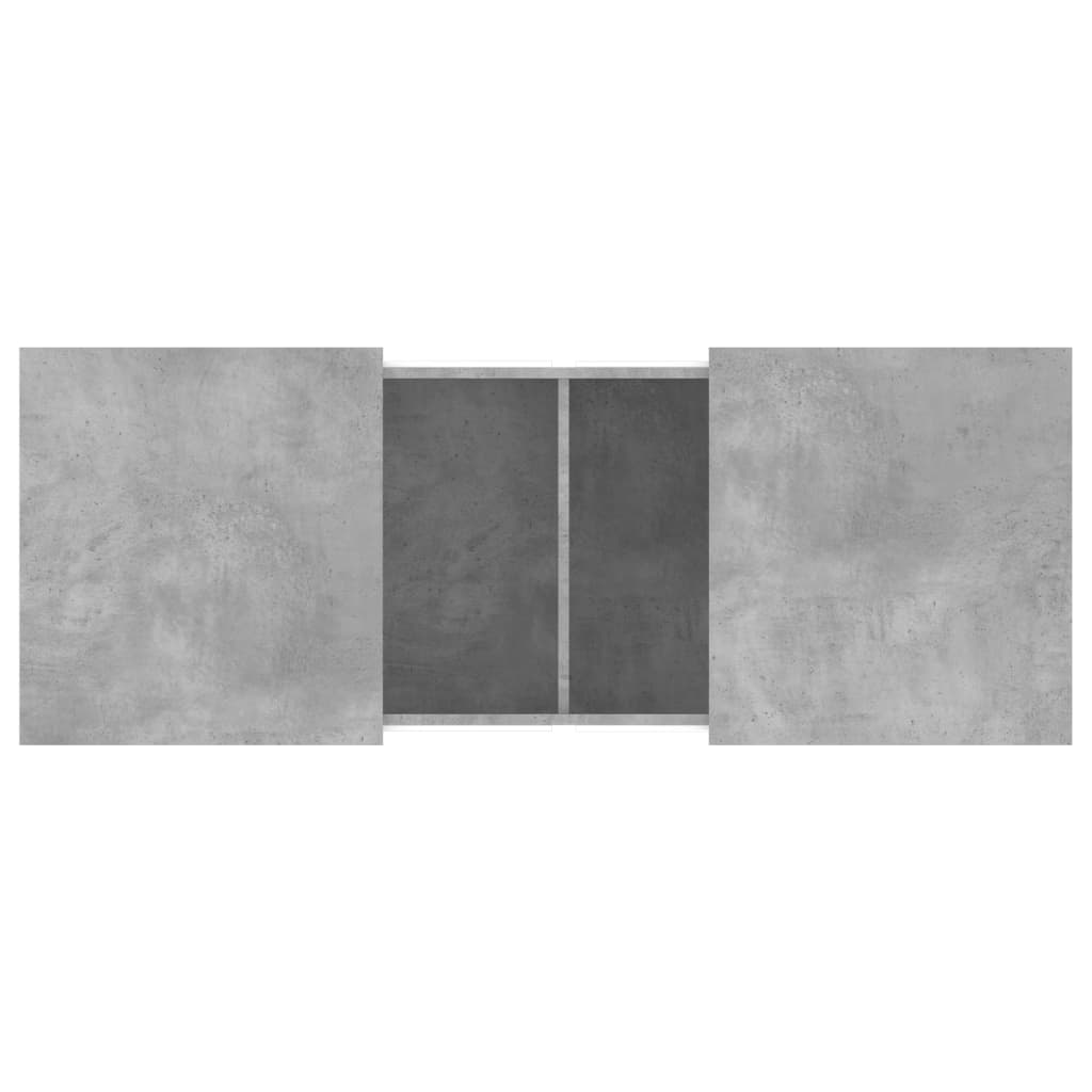 Table basse gris béton 100x55x40 cm bois d'ingénierie - XIOS