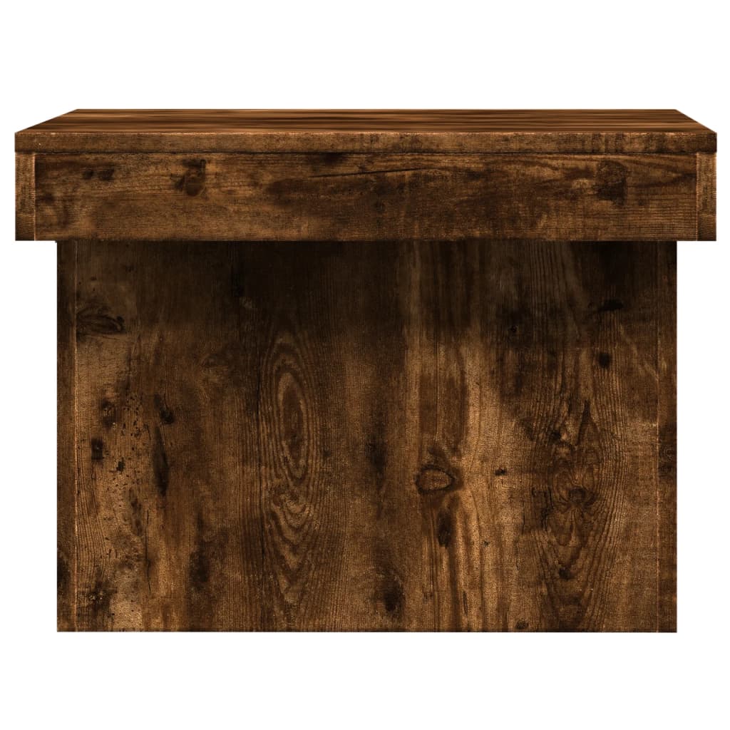 Table basse chêne fumé 100x55x40 cm bois d'ingénierie - XIOS