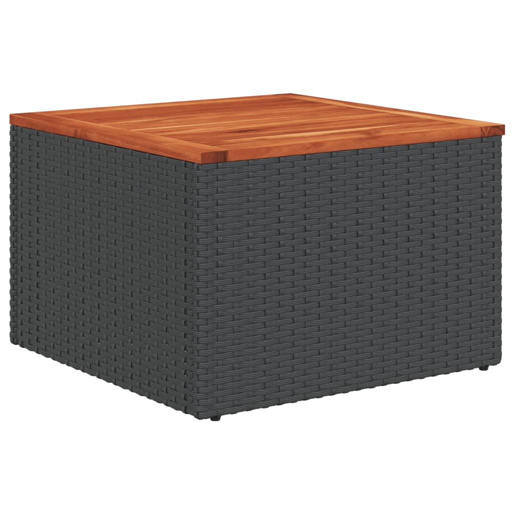 Ensemble de canapé de jardin 9 pcs avec coussins gris résine tressée