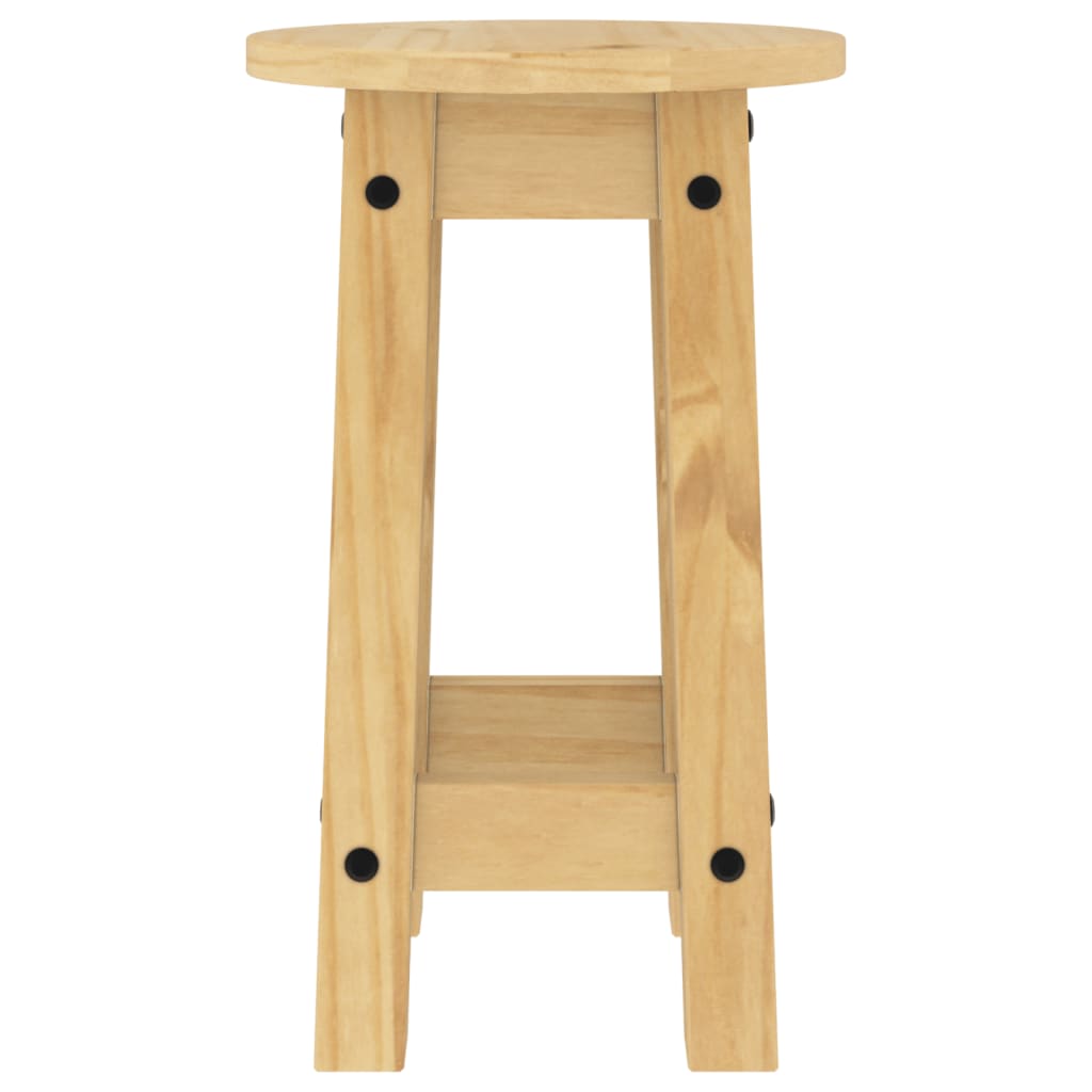 Tabourets de bar lot de 2 bois massif de pin - XIOS