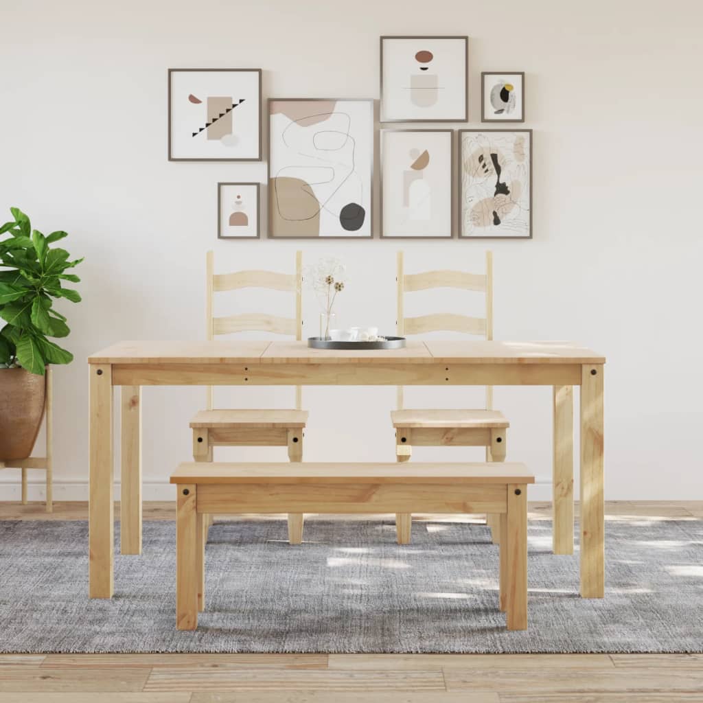 Banc à manger PANAMA 105x30x45 cm bois massif de pin - XIOS