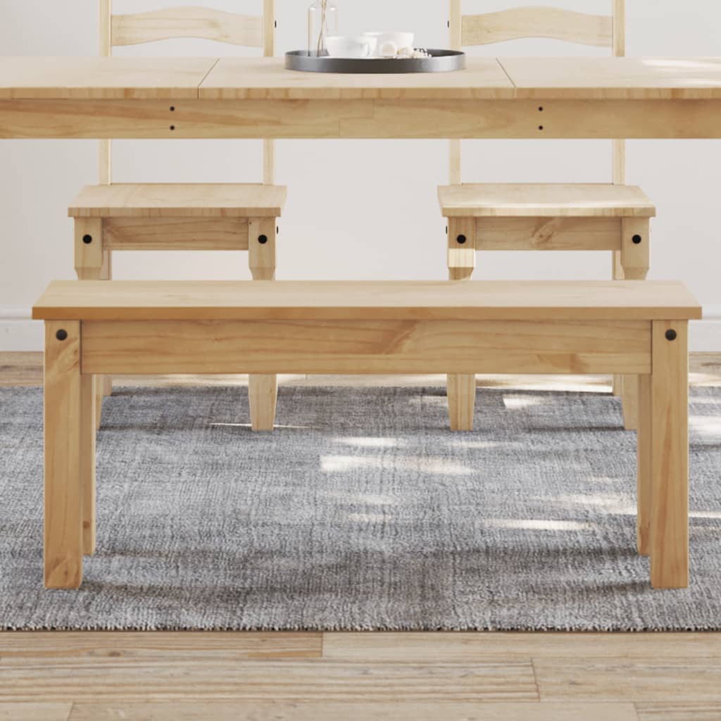 Banc à manger PANAMA 105x30x45 cm bois massif de pin - XIOS